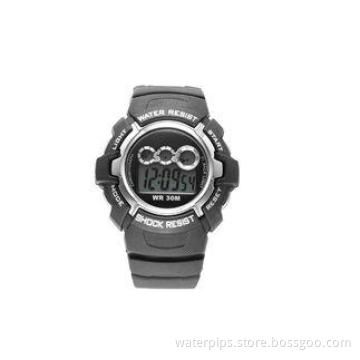 Vogue Plastic Daily Alarm Mens Waterproof Sport Watch For M